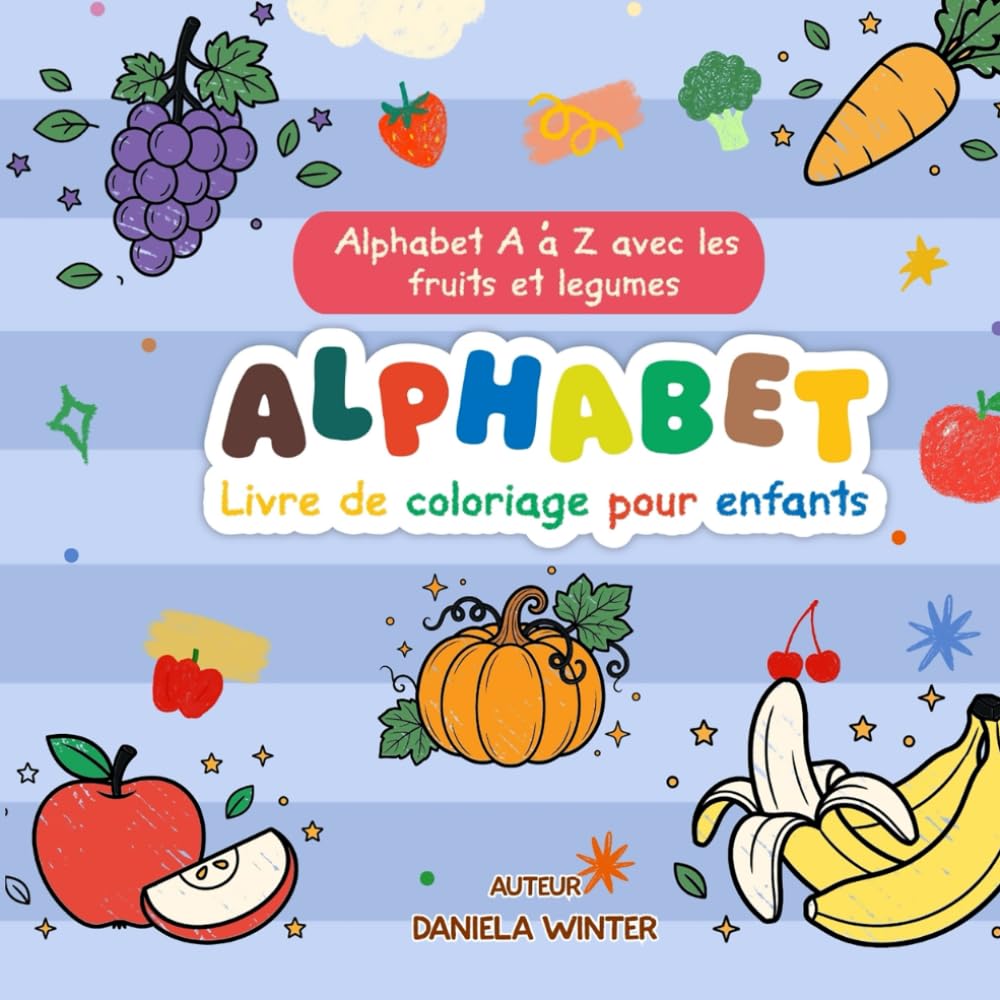 Alphabet-Malbuch für Kleinkinder: A bis Z – 26 Seiten, ein Buchstabe pro Seite | Große Buchstaben, einfache Motive, spielerisch lernen (2–4 Jahre): Tiermotive