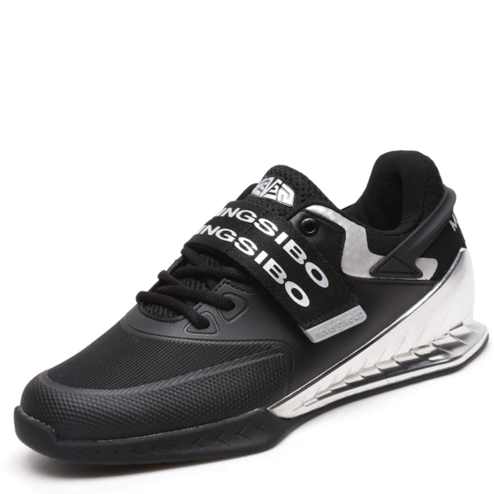 Weight Lifting Shoes for Heavy Weightlifting Gym Powerlifting for Crossfit Lifting Training Footwear for Men Squat with Rubber Non-Slip Sole-image-4