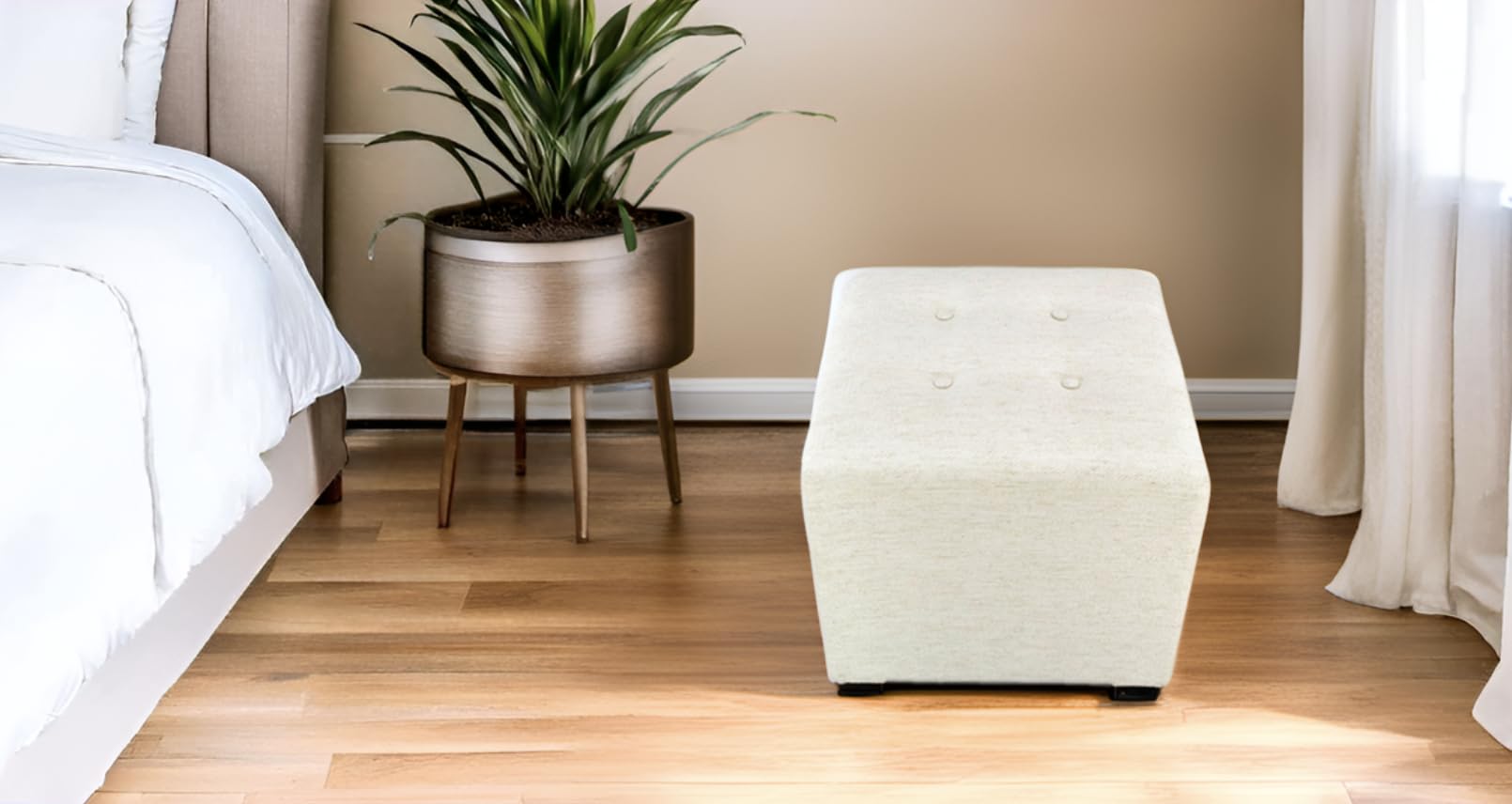 アイボリー ファブリック オットマン Amazon｜MJL Furniture Designs Merton Collection 布張りキューブ