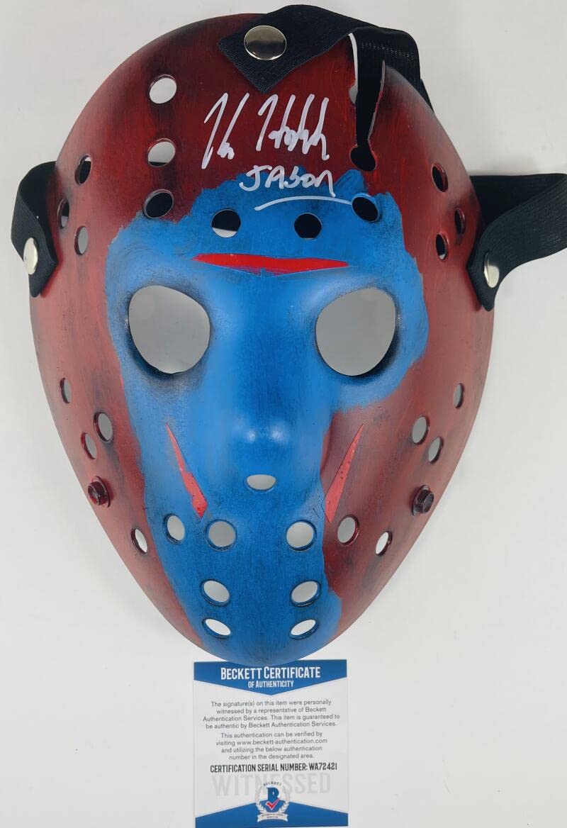 13日の金曜日 ケイン・ホッダーサイン入りマスク KANE HODDER JASON TAKES MANHATTAN MASK VOORHEES FRIDAY THE 13TH