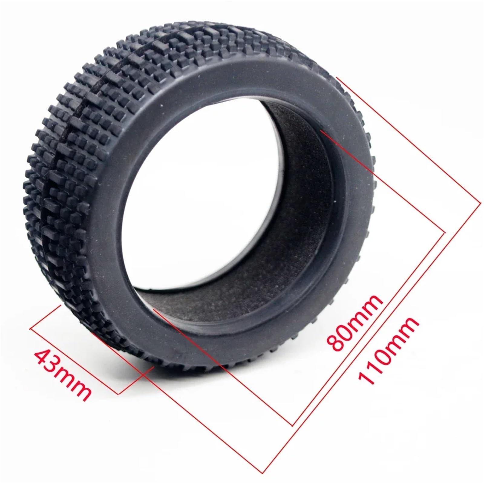 para HSP para Redcat para Losi para HPI para Kyosho MP9 para Hobao para Buggy 1/8 4 Uds 110mm Piezas Mejora Neumáticos Goma RC Coche Todoterreno