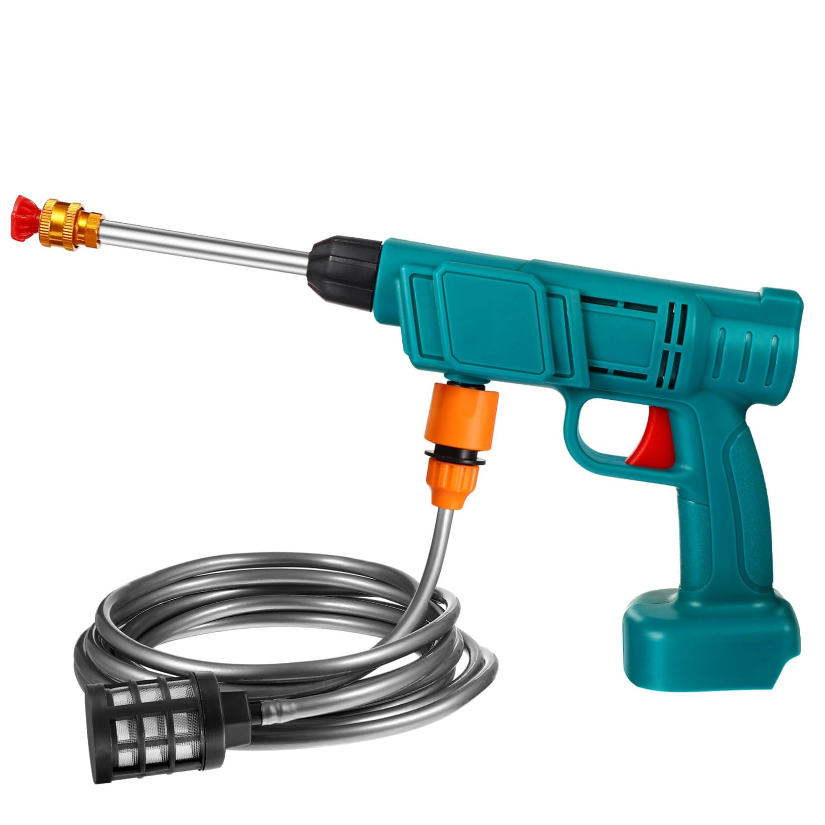 HEMOTON Nettoyeur Haute Pression Sans Fil Portable Pour Lavage Voiture Et Nettoyage Sols Maison Avec De Pression Et Filtre Pratique