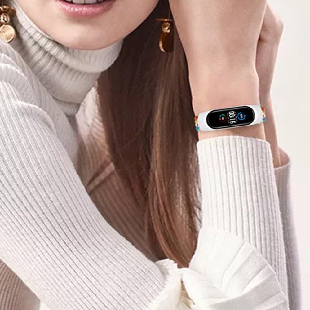 FYISWHO Nylonowy pasek do Xiaomi Smart Band 9 Active, Sportowa bransoletka wymienna do Redmi Smart Band 3