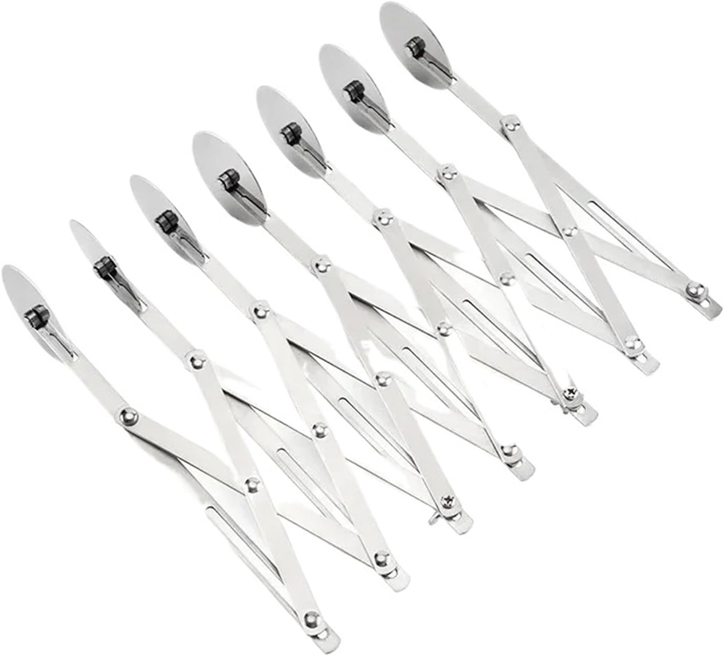 3/5/7-Wheel Dough Cutter Stainless Steel Roller Blade Pizza Pastry Peeler Divider Bakeware Tools(7 Wheels)