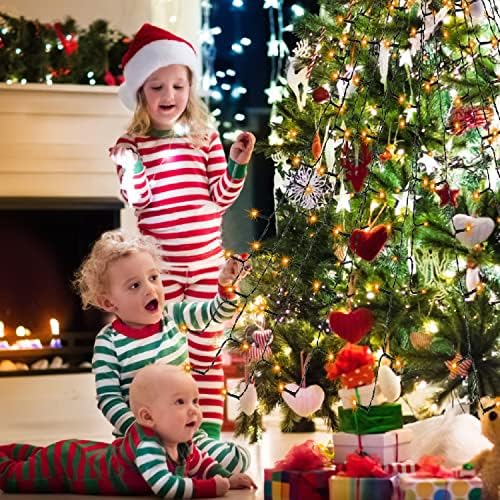 NIUB5 Christmas Tree Lights - Fairy Lights, Christmas Lights Indoor with 6.4 FT 16 String Lights 400 LED for Christmas Decorations