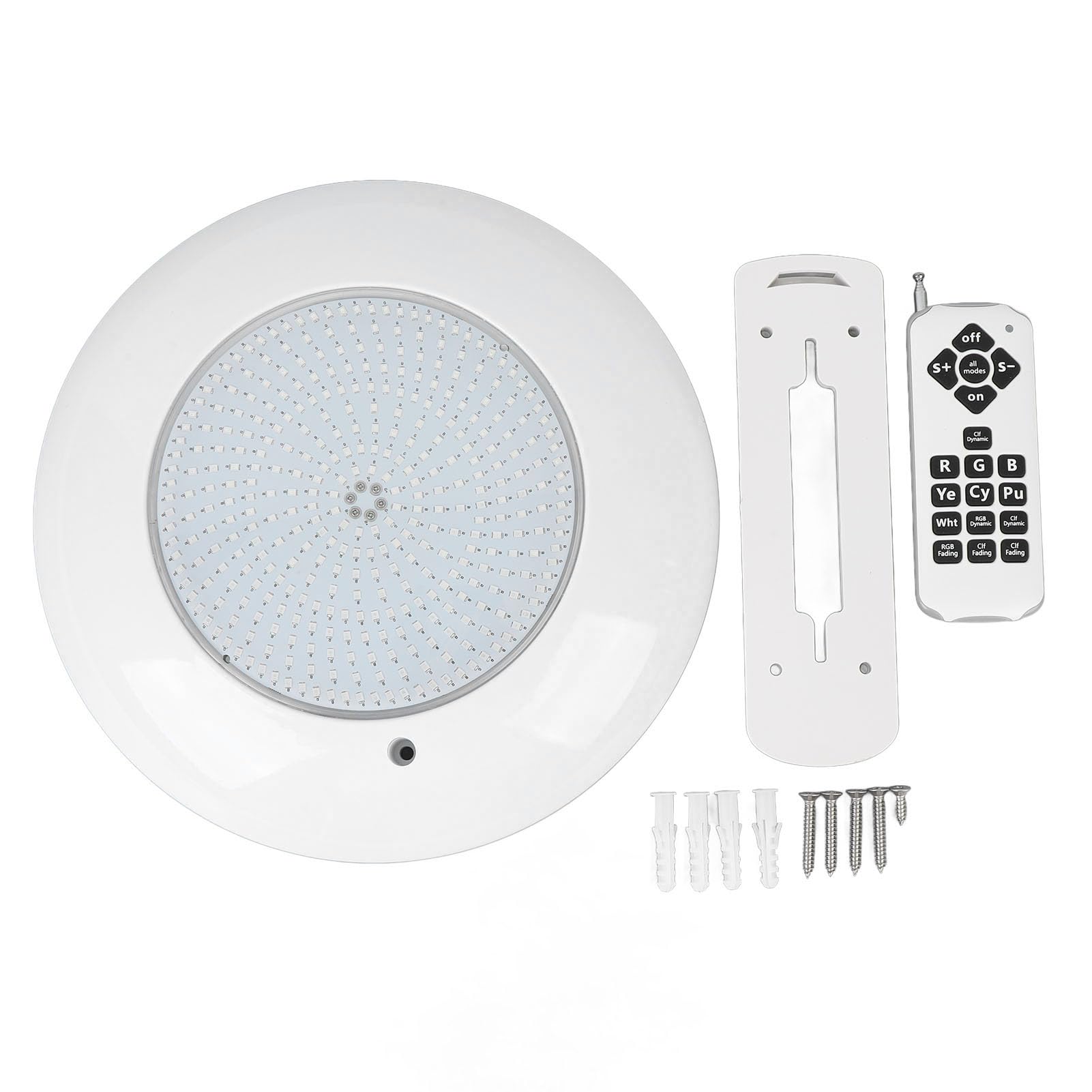 LED-Poolleuchte für eingelassene Pools, 12 V, 18 W, dynamische RGB-Beleuchtung, IP68, wasserbeständig, Wandmontage-Unterwasserleuchte mit Fernbedienung