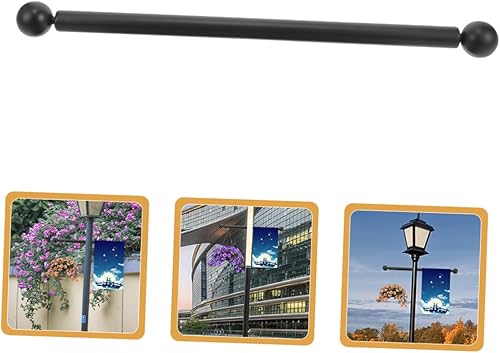 Miniatura 6 de Happyyami Accesorios Soporte de bandera Barra desnuda para exteriores, mango de repuesto de cruz, marco de escalera, soporte de brazo de poste de