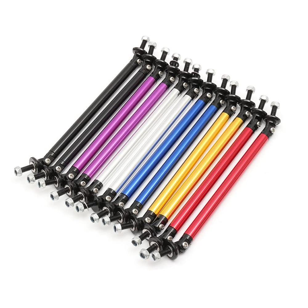 Barre De Lèvre Pare-Chocs Voiture 10cm/15cm – Support Renfort Universel Aluminium, Look Sportif Avant/Arrière (Violet 10cm)