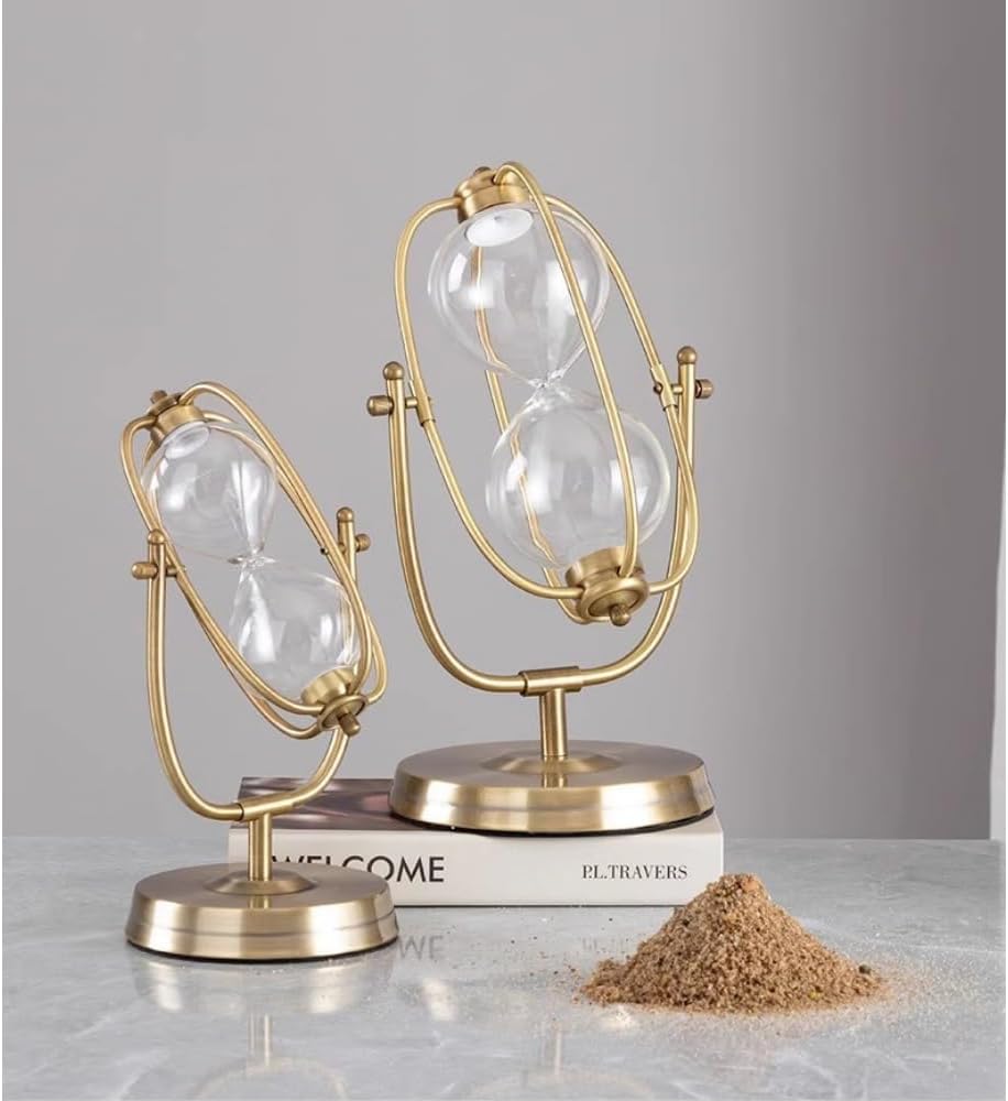 「NexPon」砂を入れることができるセルフインストールの砂時計タイマー、空の砂時計ギフト、装飾的なお土産、教室のゲーム、ホームオフ