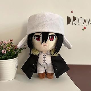 Bungo Stray Dogs Plush Toys Anime Figure Plush Merch for Bungo Stray Dogs Fans Halloween Christmas Birthday Gifts (Fyodor Dostoevsky Black)