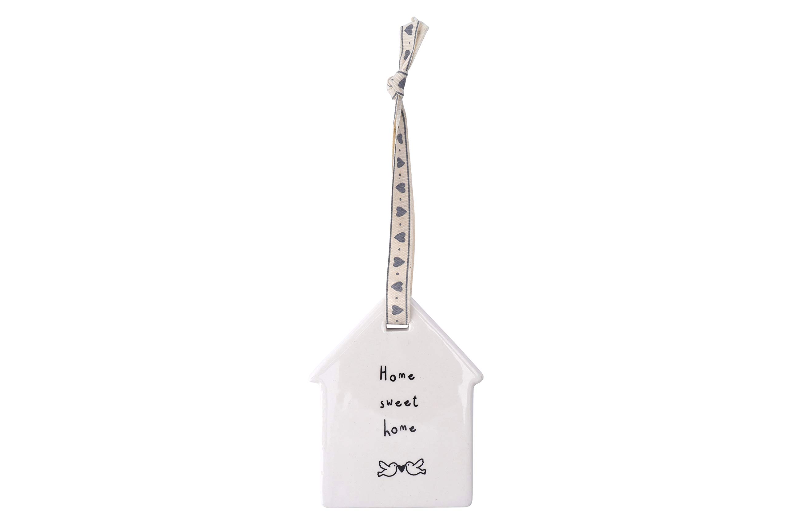 CGB Giftware | Hanging House Ornament | Sign Plaque | Ceramic | 'Home Sweet Home' | New Home GB01450J