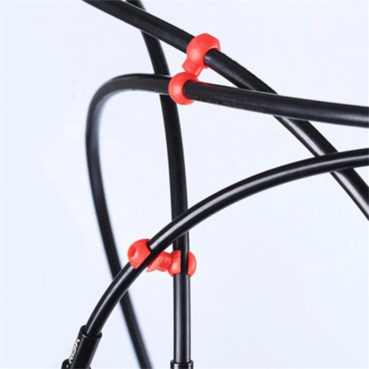 300 PCS Brake Cable Clips for Bicycle MTB Rotatable Line Hose Guide Hook Pipe Buckles(Green)