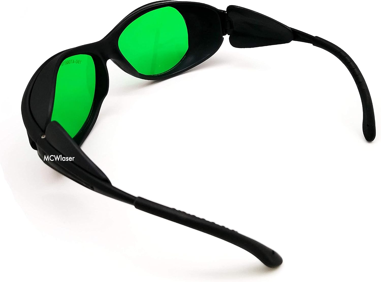 MCWlaser laser safety glasses 190-470nm & 610-760nm for UV Light, Blue, Ruby Red, Green, Picosecond Laser 405nm, 445nm, 450nm, 635nm, 650nm, 694nm, 755nm Style 2