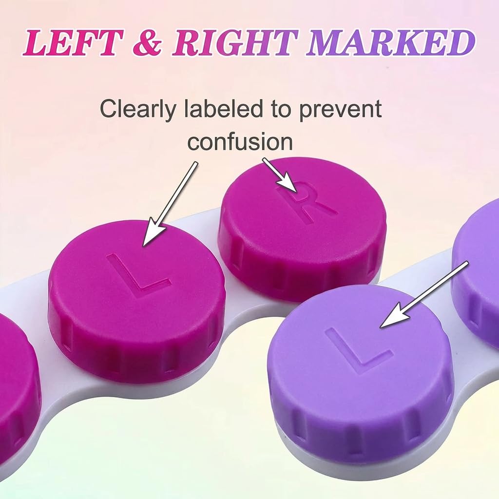 Confezione da 8 contenitori colorati per lenti a contatto - 5