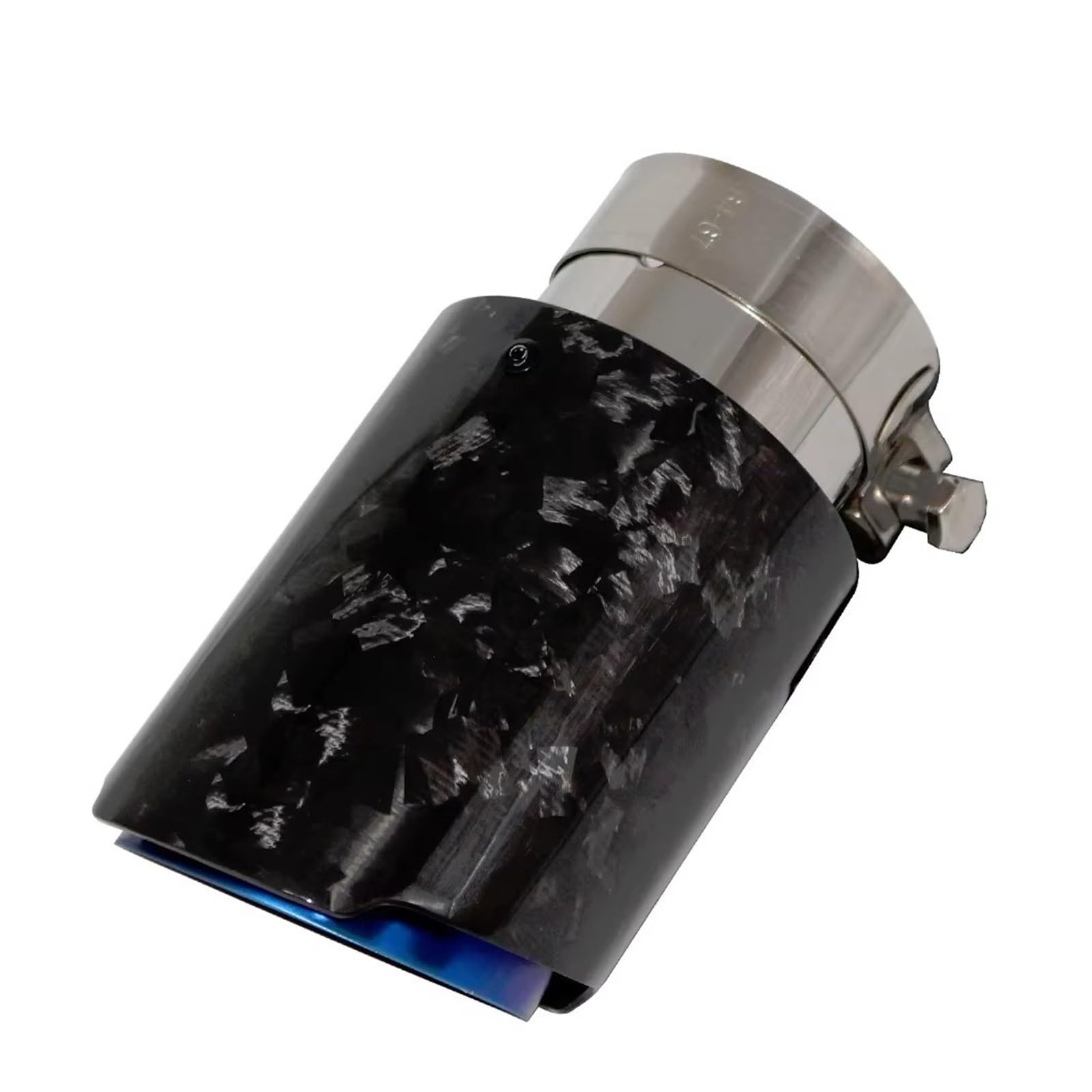 Terminali di Scarico Silenziatori per tubi di scarico per auto, ugello universale dritto in acciaio inox blu Terminale di scarico per auto(60mm-76mm)