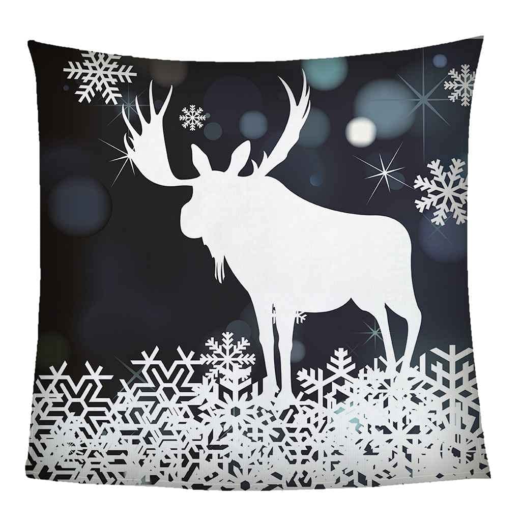 Couverture flanelle élan de noël pour des soirées d'hiver cosy