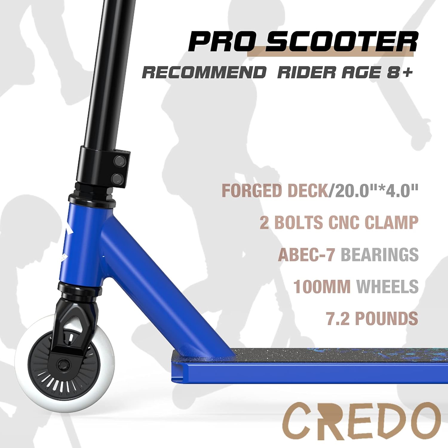 CREDO SPORT Pro Scooter Trick Scooter Stunt Scooter for Entry Level-Freestyle Kick Scooter for Kids,Teens,and 11+ Boys and Girls : Sports & Outdoors