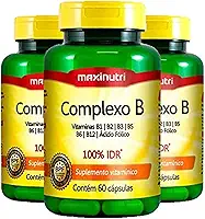 Complexo B - 3 unidades de 60 cápsulas - Maxinutri