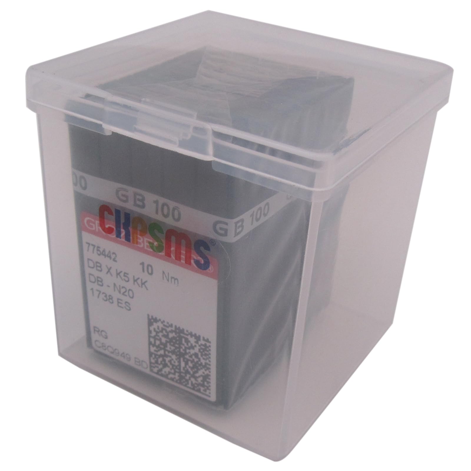Groz-Beckert Nadel, Groz-Beckert DBXK5 KK-Nadeln in einer transparenten Kunststoffbox für kommerzielle 3D-Stickerei und Pailletten (80/12), 100 Stück