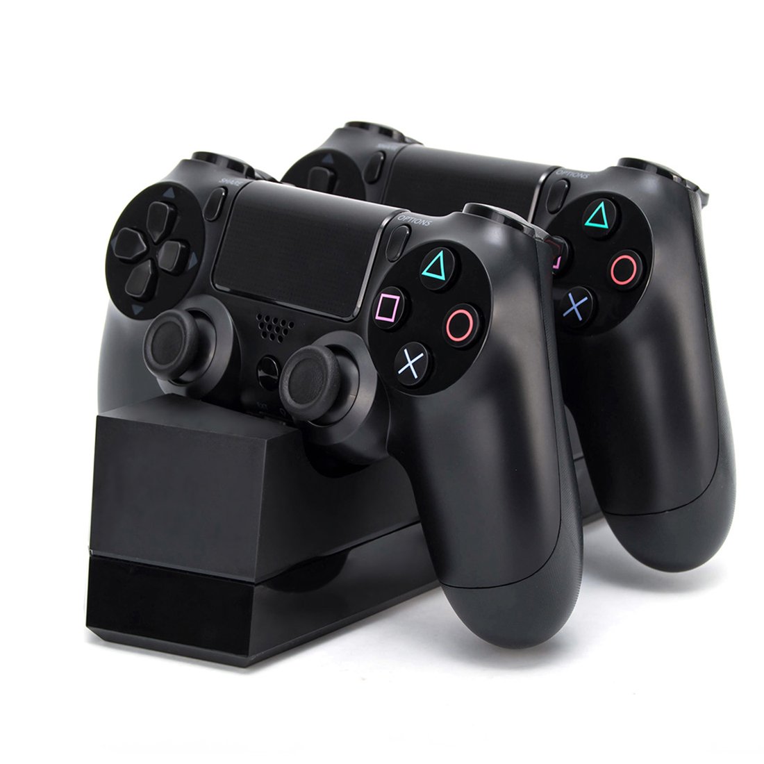 (Upgraded) Opard PS4 Controller Charger Station 1.5 Hours Quick Charge DualShock Charging Dock for Sony PlayStation PS4/ PS4 Slim/ PS4 Pro (6FT Cable with AC Adapter)