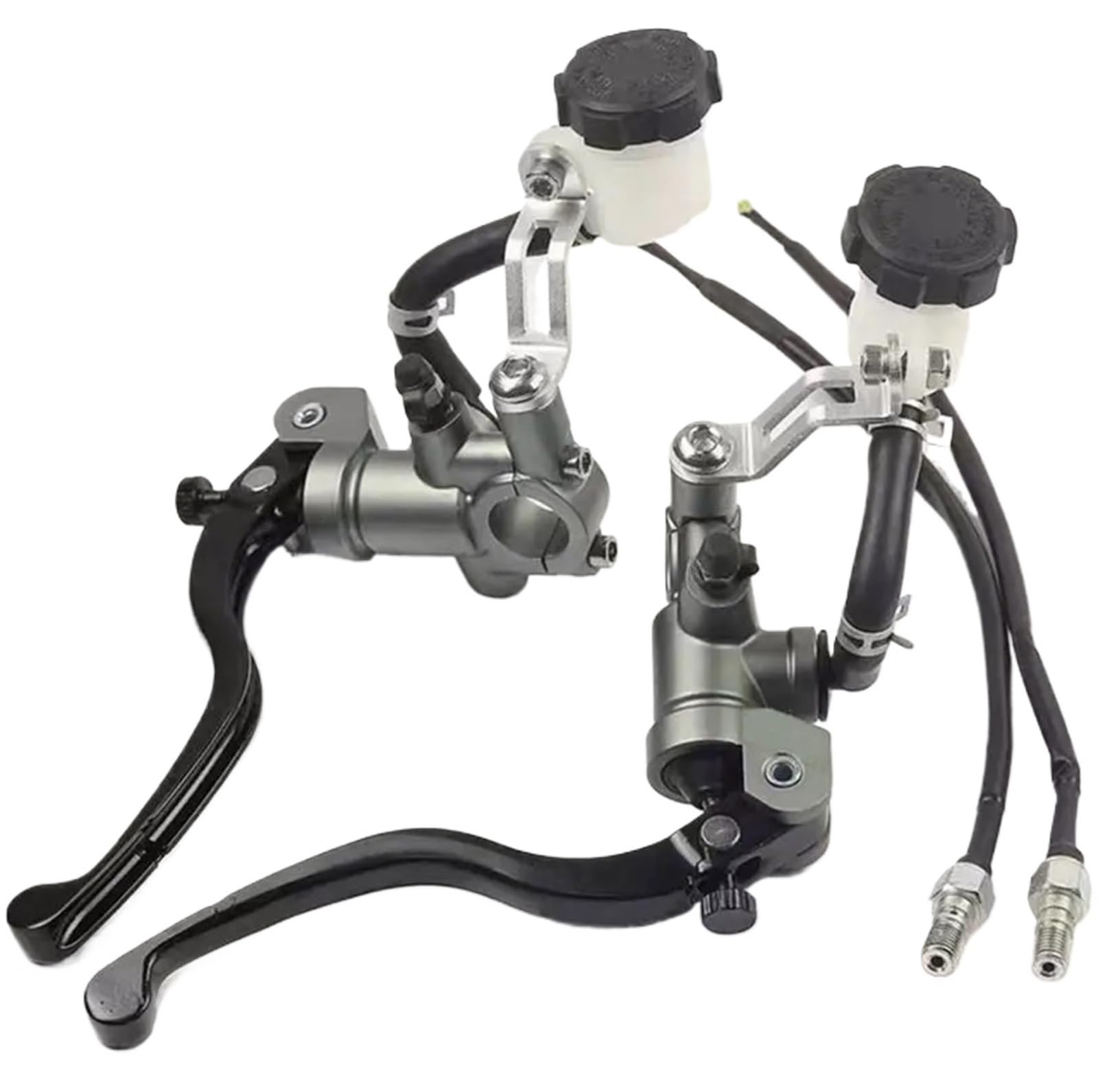 Hsyduhae A Pair Of Titanium Motorbike Brake Levers Fit For Yamaha For Kawasaki For Suzuki Universal 17.5Mm Brake Clutch Pump Lever Radial Master Cylinder 7/8" 22Mm(A Pair Of Titanium)