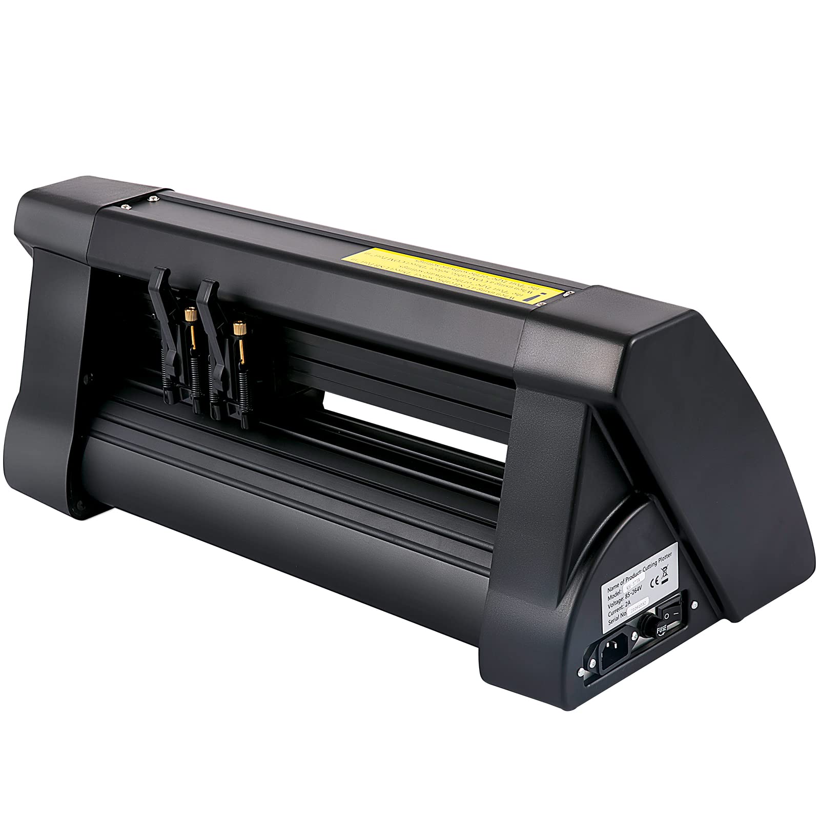 VEVOR Plotter da Taglio Vinile Semiautomatico con Luce Guida a LED, Modello KH-375A 375 mm Taglierina per Plotter Vinile Signmaster per Adesivi per Auto, Segnali Stradali, Palloncini, Caschi, ecc.