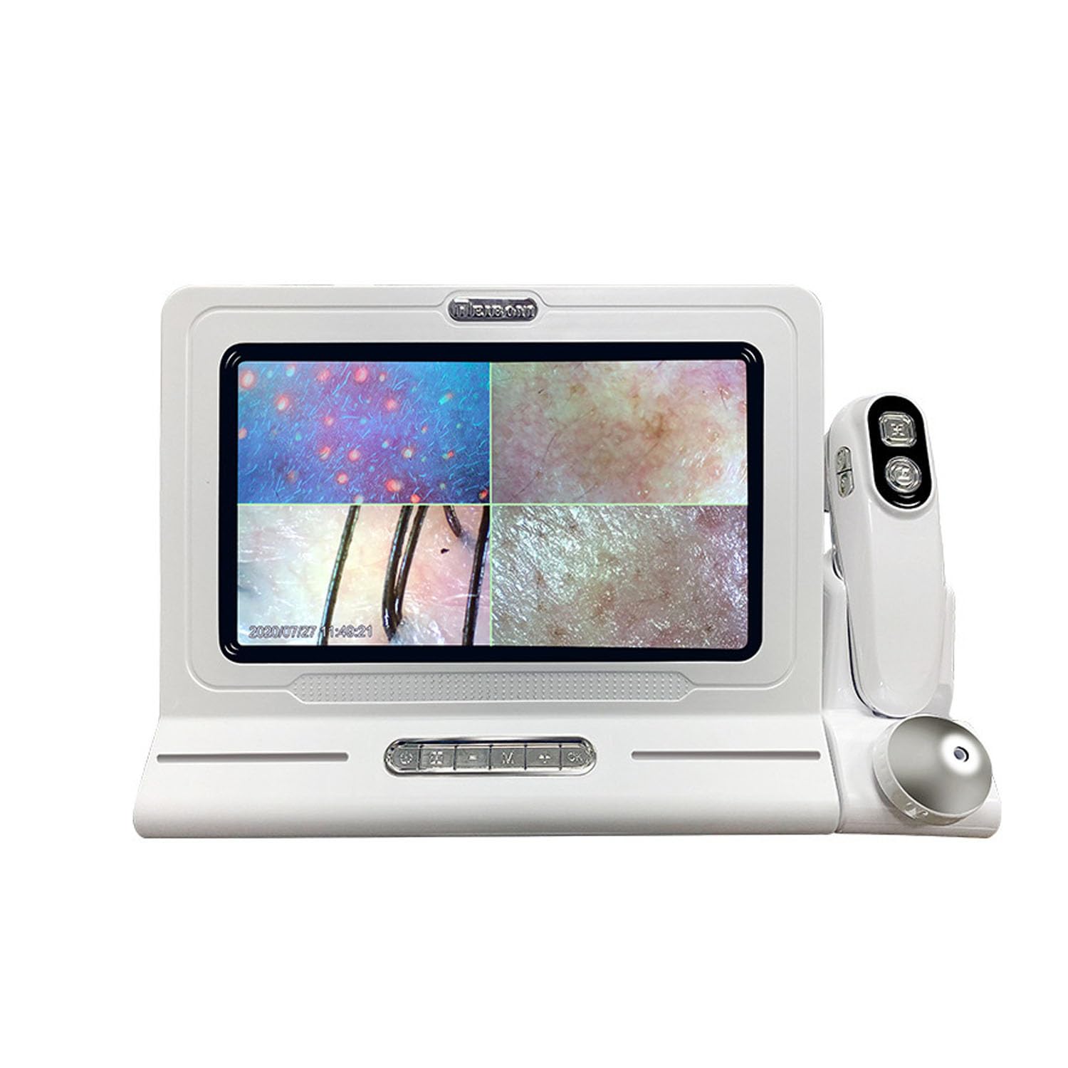 Analizador de Piel y Cabello, Microscopio Cutáneo y Capilar, Microscopio para Cuero Cabelludo con Pantalla LCD Digital HD, 10MP Alta Resolución para Uso Doméstico y Salón Profesional