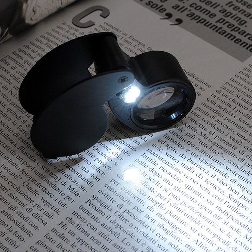 Preisvergleich Produktbild ExcLent 40X LED Eye Jeweller Magnifying Glass Lupnifier Loupe