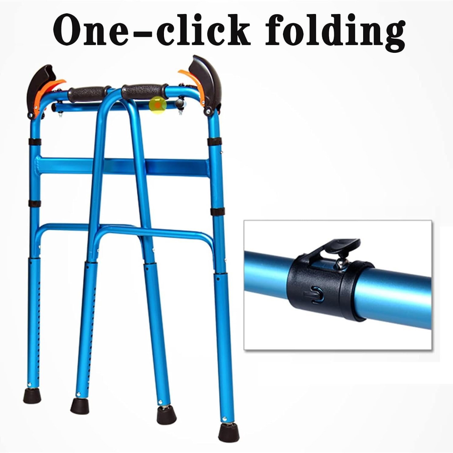 Rollator Sube y Baja Escaleras Andadores para Mayores Ajuste Automático de Altura Aleación de Aluminio Ligero y Plegable para Ancianos Discapacitados