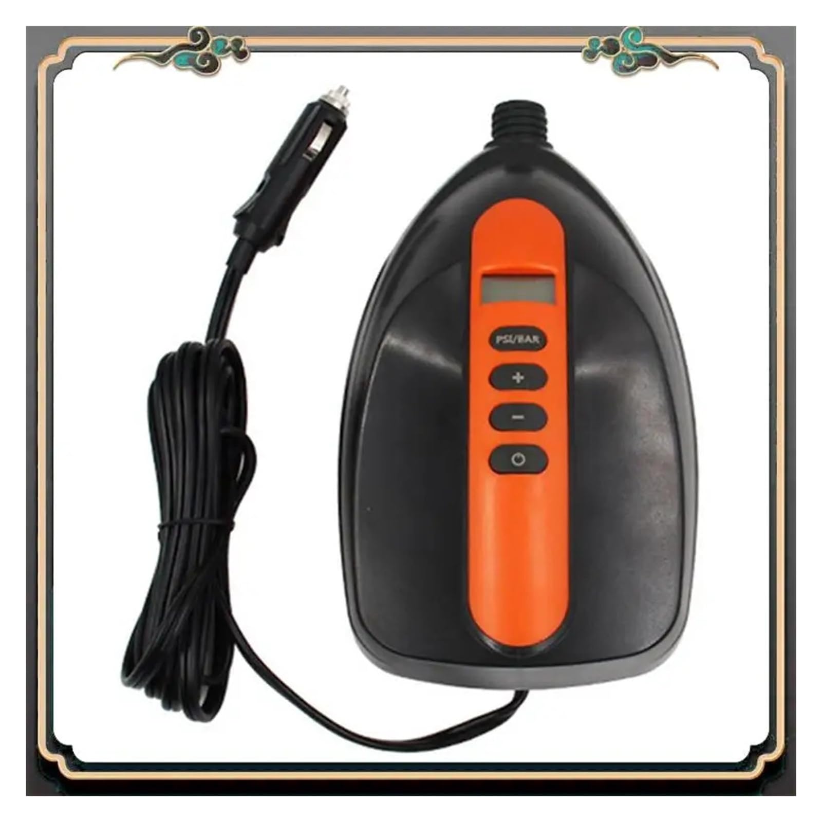 Inflador Electrico, Inflador eléctrico premium de 12 V for vehículos, bomba de alta presión for tablas de surf y botes inflables.