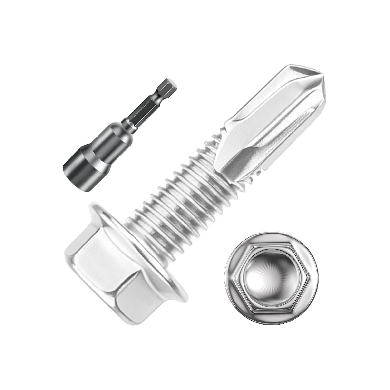 410 Stainless Steel Self-Tapping Screws - 300 Pcs -29