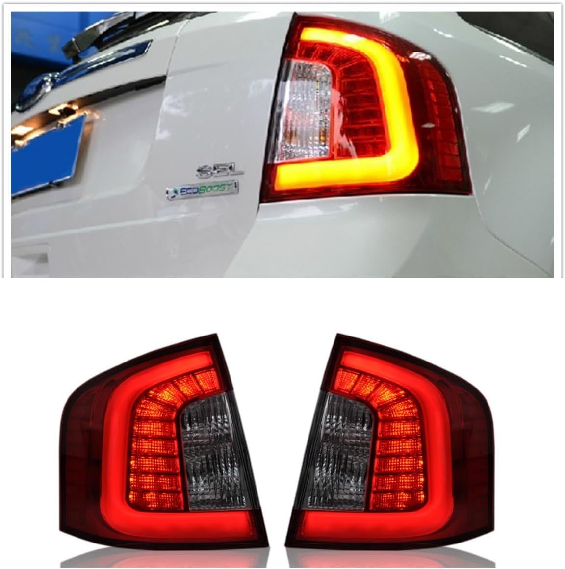 For Ford Edge Red LED Rear Taillight Assembly Tail Lamps 2011 2012 2013 2014