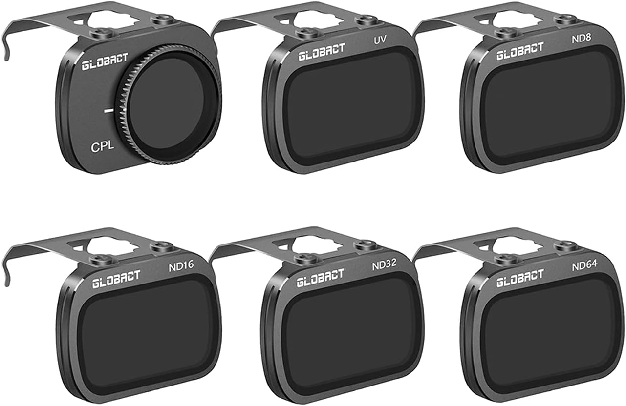 Globact ND Filters Set for DJI Mavic Mini 2/Mavic Mini/Mini SE Accessories,Camera Lens Filters 6pcs(CPL, UV, ND8, ND16, ND32, ND64)