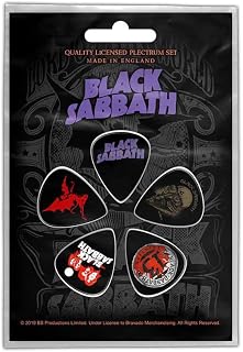 Plectrum Pack, 1mm thick, Purple Logo, Officially Licensed, Made in England, Nylon, Heavy Gauge, Guitar