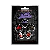 Black Sabbath Plectrum Pack, 1mm thick, Purple Logo, Officially Licensed, Made in England, Nylon, Heavy Gauge, Guitar