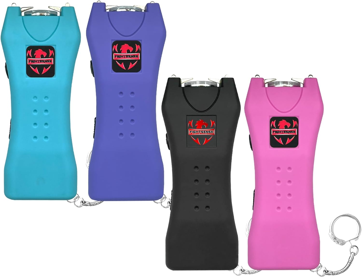 Mini stun Gun Keychain for Women self Defense USB Charging Method (Black Pink)