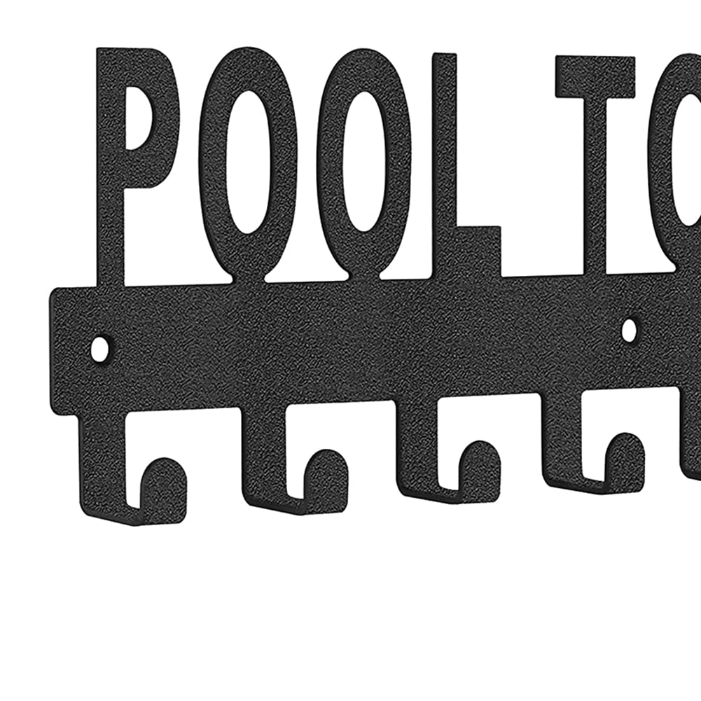 Portasciugamani da piscina Porta asciugamani da parete per esterni Ganci per asciugamani da bagno per area piscina, asciugamano accappatoio