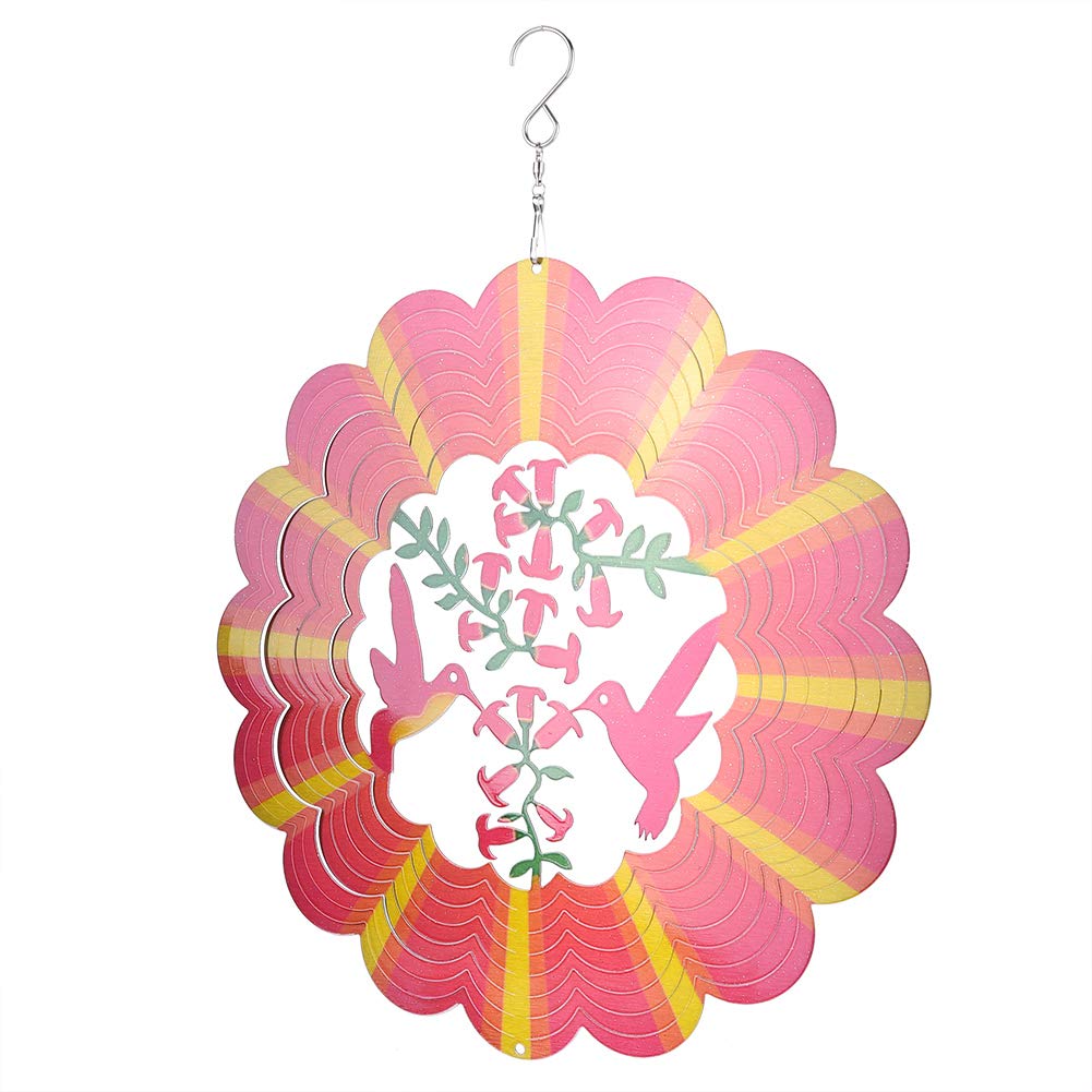 Carillon éolien culture chinoise en métal cadeau de mascotte porte-bonheur avec crochet suspendu