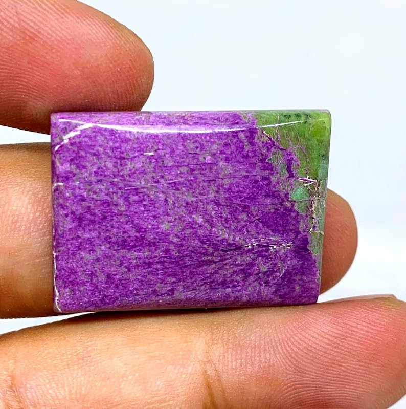 Stichtite naturelle précieuse en vrac, cabochon rectangle de haute qualité pour joaillerie - 4