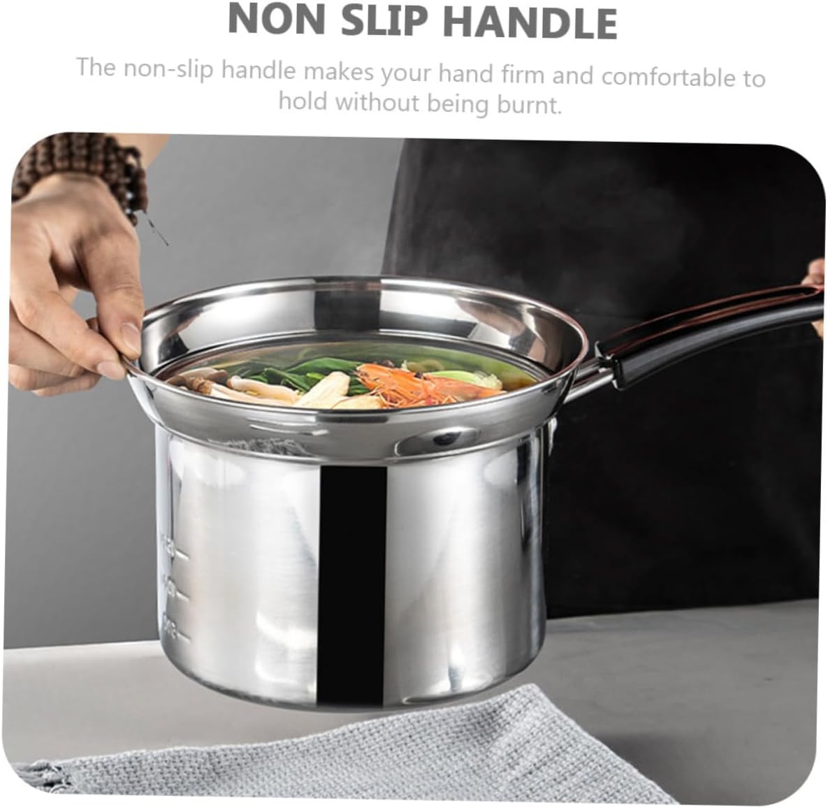Mobestech 1set Noodle Cooking Pot Frying Basket Non-stick Design for Easy Cleaning Ergonomic Handle for Making Pasta and Fried Foods