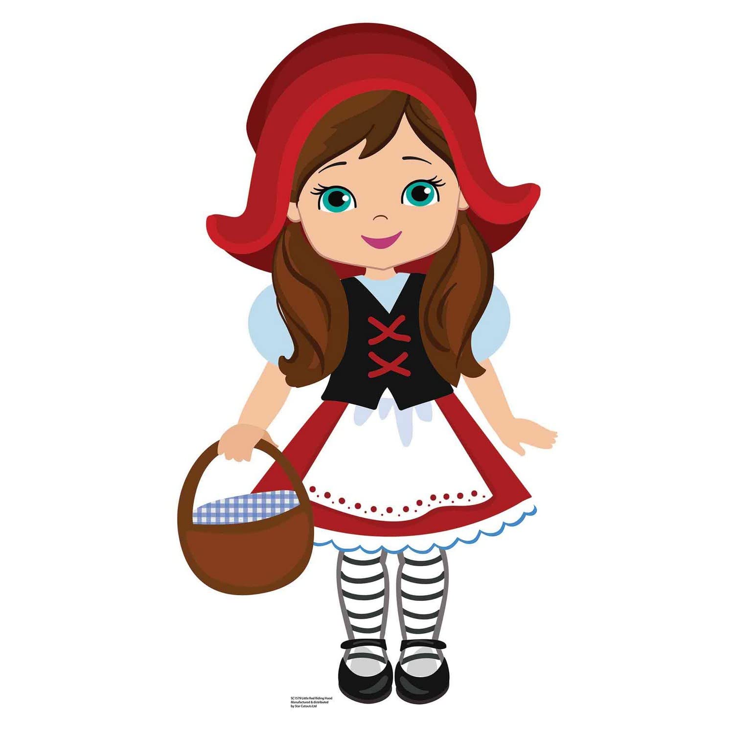 Figurine en carton Le Petit Chaperon Rouge pour fête d'anniversaire