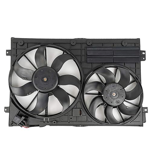 VW102 Replacement Dual Radiator & Condenser Cooling Fan Assembly for