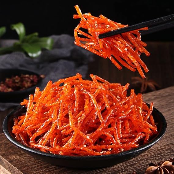 6 Flavors Mixed Spicy Latiao（3/5/10/20/30/50bags）Big Gluten,Sweet Spicy,Handmade Mala Latiao,Delicious Chinese Snacks Gifts,Healthy Snack Food (3bags)