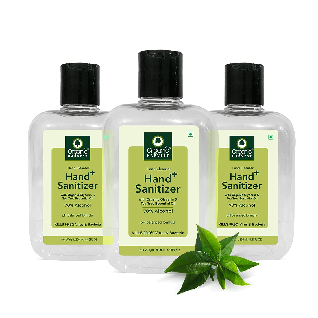 Organic Harvest Hand Sanitizer with Organic Glycerine & Tea Tree