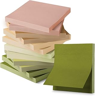 Mr. Pen- Sticky Notes, 3”x3”, 12 Pads, 600 Sheets, Dark and Earthy Colors, Sticky Notes Bulk, Self-Stick Note Pads, Perfect for Office, School, Home, Study & Organization