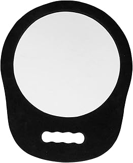 FOMIYES Foam Mirror Wall-Mounted Mirrors Round Vanity Mirror Vintage Mirrors Barber Mirror Personal Mirrors Hand Held Haircut Mirror Barber Handheld Mirror Handheld Makeup Mirror Desktop