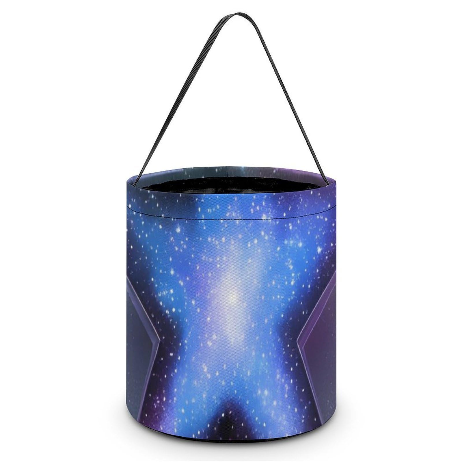 NTVOWPZO Halloween Candy Bucket Stars Trick Or Treat Bags Halloween Candy Tote Bag with Handles Reusable Candy Baskets for Halloween Party Supplies Favors Gift Bags