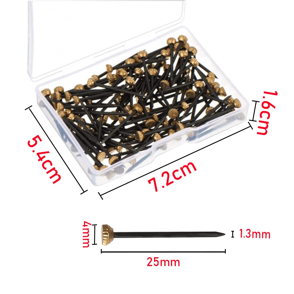 Ganci Per Parete In Ottone - 120 Pezzi Con Contentitore | Per Foto E Appendiabiti - Foto 5