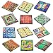 4E's Novelty 12 Bast Travel Sized Board Games. These Magnetic Games Set Contains All of Your Classic Favorites: Chess, Checkers, Tic-tac-Toe, Backgammon and Chinese Checkers are Included. 5",