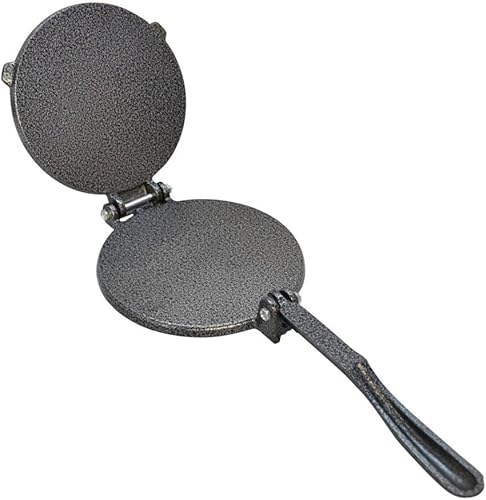 Miniatura 4 de 8" Tortilla de hierro fundido prensa maíz o harina Tortilla Maker, Pataconera, masa Roti